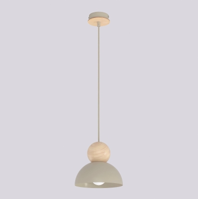 Beżowa, pojedyncza lampa wisząca Eloria
