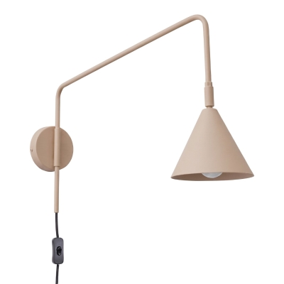 Doka - regulowana lampa ścienna w kolorze taupe