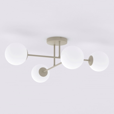 Lampa sufitowa z opalowymi kloszami - Rovia