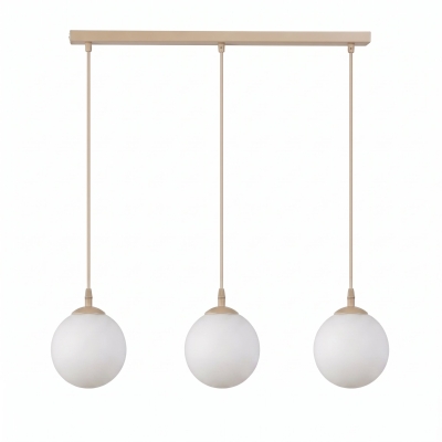Beżowo-biała lampa wisząca Blair 3
