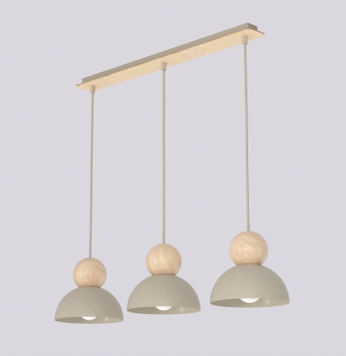 Lampa wisząca Eloria na drewnianej listwie