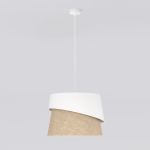 Designerska lampa wisząca Mavie z abażurem