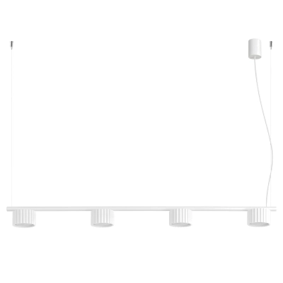 Biała, minimalistyczna lampa wisząca Medina 4