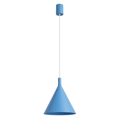Błękitna lampa wisząca Doka do nowoczesnych wnętrz