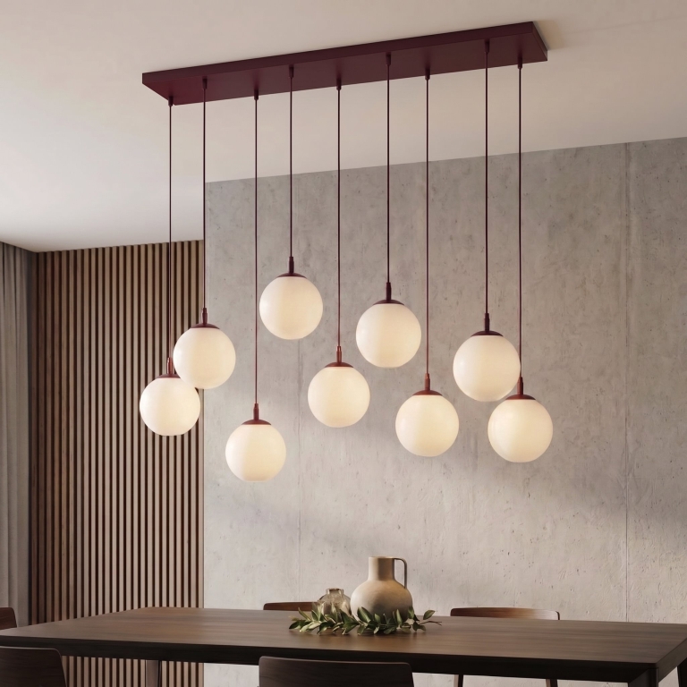 bordowe-designerskie-żyrandole