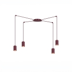 Burgundowa lampa pająk Joe 4
