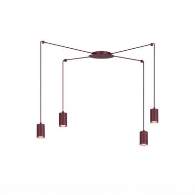 Burgundowa lampa pająk Joe 4