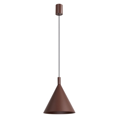 Minimalistyczna lampa Doka w kolorze brązowym