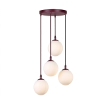 Nowoczesna lampa Blair 3 Ring o kaskadowej formie