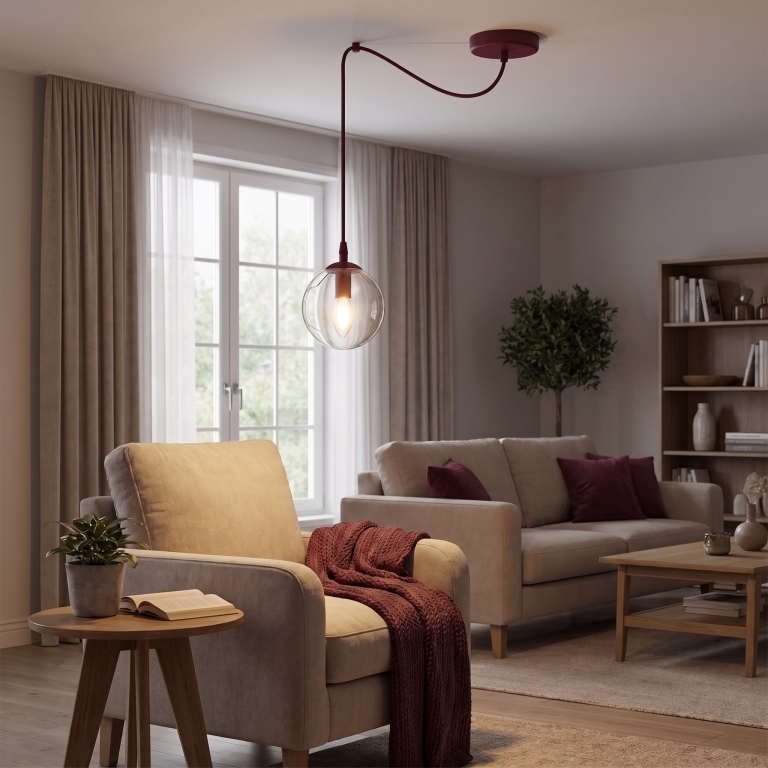 burgundowa-lampa-wisząca-designerska-do-salonu