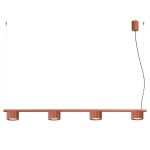 Lampa wisząca Medina 4 w odcieniu ceglastym
