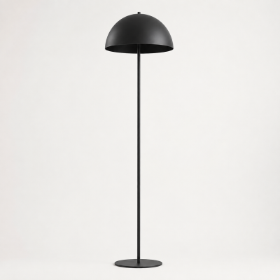 Nowoczesna lampa stojąca Mora z kloszem kopułą