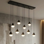 Czarna lampa Avella do dużych pomieszczeń
