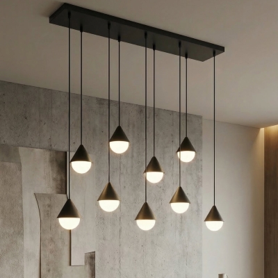Czarna lampa Avella do dużych pomieszczeń