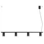 Lampa wisząca Dolkar 4 - podłużna listwa ze spotami