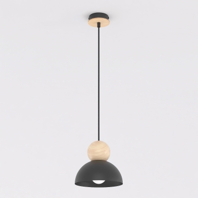 Eloria - nowoczesna lampa wisząca z czarnym kloszem
