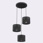 Potrójna lampa wisząca Vellune 3 Ring o klasycznym designie