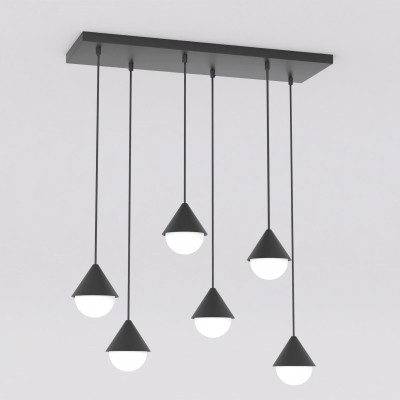 Czarna lampa wisząca Avella o nowoczesnym designie