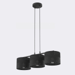 Lampa wisząca Solvia z abażurami w kształcie walca