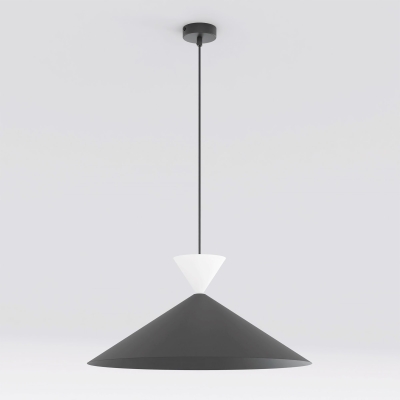 Stożkowa lampa wisząca Mirelle z metalowym kloszem