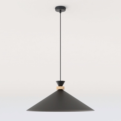 Pojedyncza lampa wisząca Cirel w kolorze czarnym