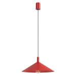 Nowoczesna lampa wisząca Doka w kolorze czerwonym