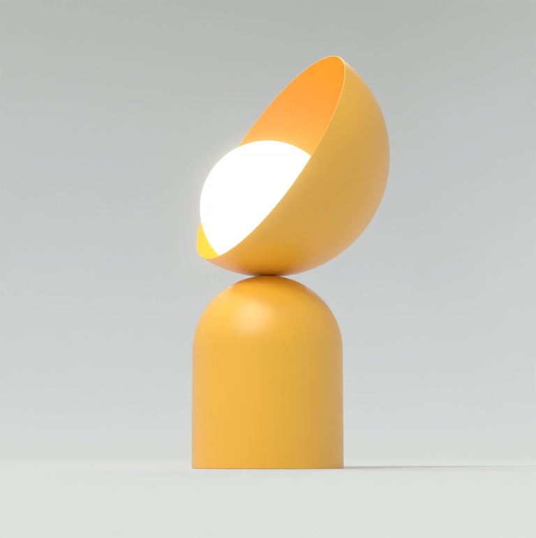 dekoracyjna-lampa-stołowa-pomarańczowa