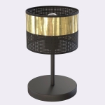Lampka nocna Vellune czarno-złota styl glamour
