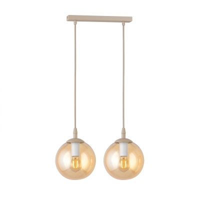 Stylowa lampa wisząca Blair 2 ze szklanymi kloszami