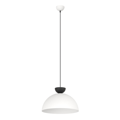 Nowoczesna lampa wisząca Bowie biało-czarna