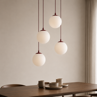 Nowoczesna lampa Blair 3 Ring o kaskadowej formie
