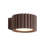 Medina - lampa ścienna z brązowym kloszem