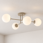Lampa sufitowa z opalowymi kloszami - Rovia