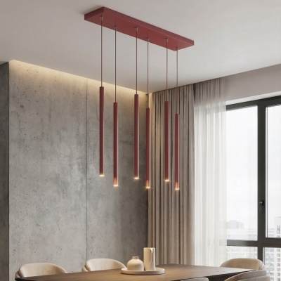 Heaven- lampa wisząca z burgundowymi soplami