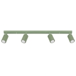 Minimalistyczna listwa sufitowa Dolkar 4 w kolorze sage