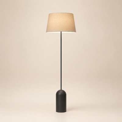Tesa - lampa podłogowa z czarnym stelażem