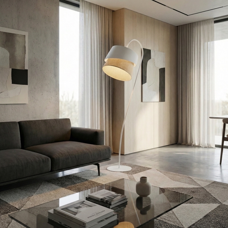 lampa-podłogowa-z-abażurem-biała