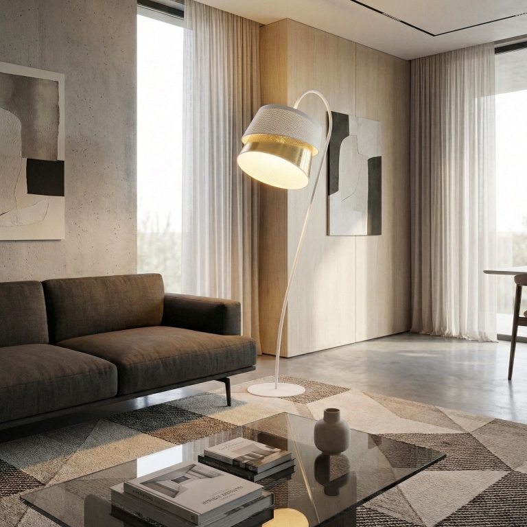 lampa-podłogowa-złota-dekoracyjna