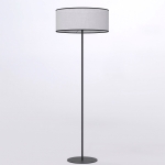 Prosta lampa Elvara z szary abażurem