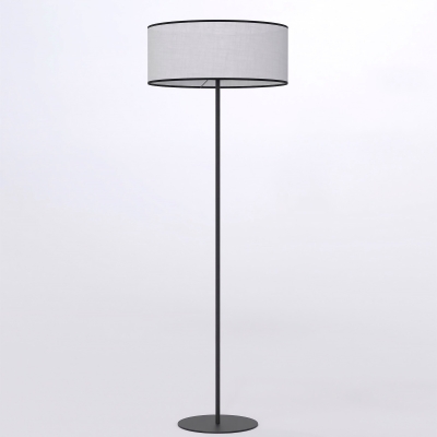Prosta lampa Elvara z szary abażurem