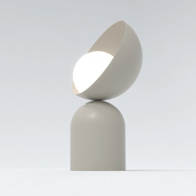 Lampa stołowa Noma w delikatnym, beżowym odcieniu