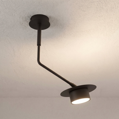 Loftowa lampa Kova w kolorze czarnym