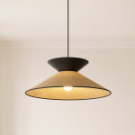 Lampa wisząca z dużym abażurem Bianca