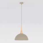 Minimalistyczna lampa wisząca Noir w kolorze beżowym
