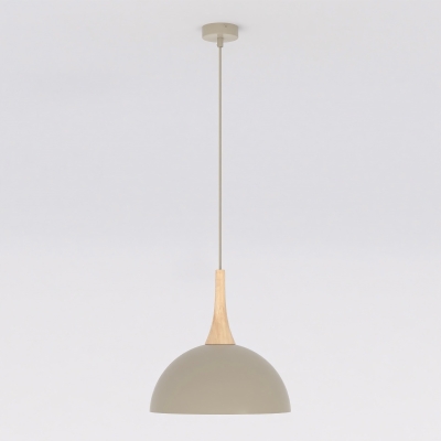 Minimalistyczna lampa wisząca Noir w kolorze beżowym