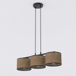 Brązowa lampa Elvara 3 o klasycznej formie