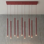 Burgundowa lampa wisząca Heaven - wiszące sopelki