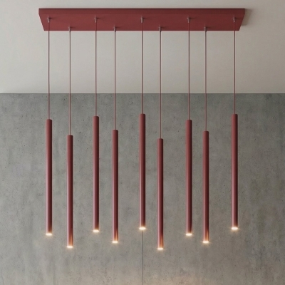 Burgundowa lampa wisząca Heaven - wiszące sopelki