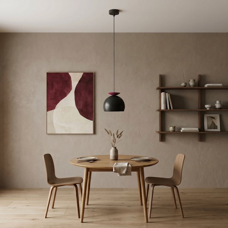 lampa-wisząca-designerska-burgundowa
