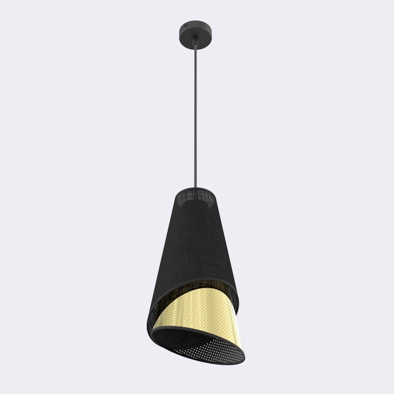 lampa-wisząca-designerska-czarno-złota